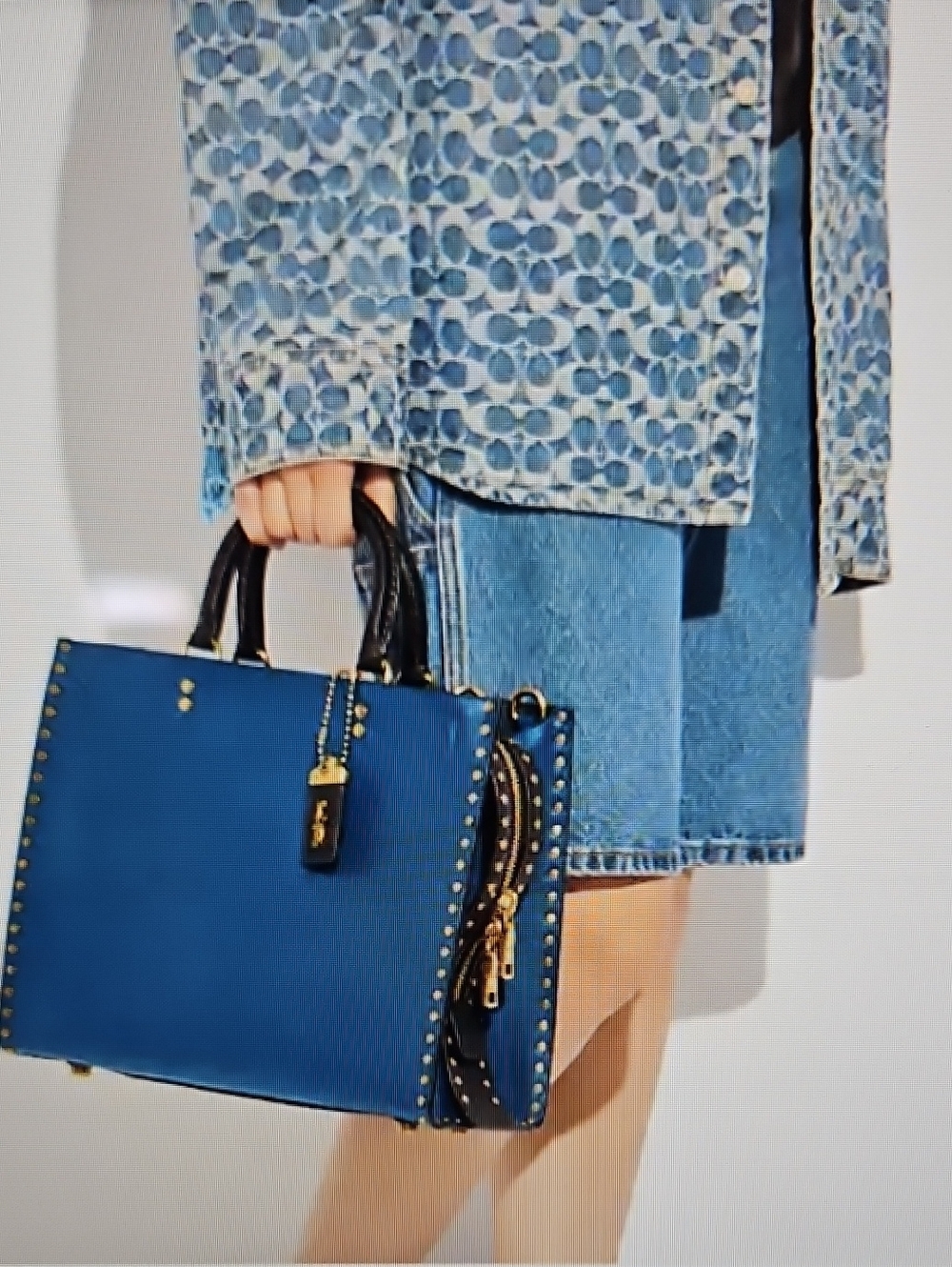 Rogue Bag In Colorblock With Rivets - Picture 16 of 16